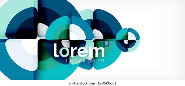 Circle abstract background. Trendy abstract layout template for business or technology presentation or web brochure cover, wallpaper. Vector illustration
