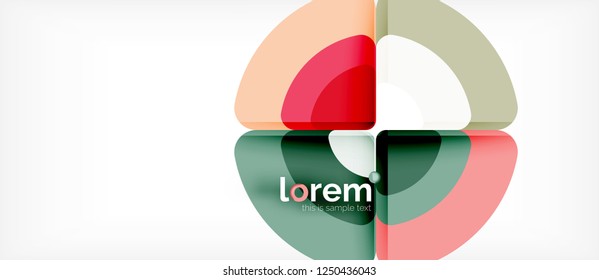 Recorrer el fondo abstracto del círculo. Plantilla de diseño abstracto de moda para presentación de negocios o tecnología o portada de folletos web, fondo de pantalla. Ilustración del vector