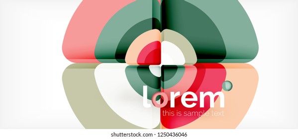 Circle abstract background. Trendy abstract layout template for business or technology presentation or web brochure cover, wallpaper. Vector illustration