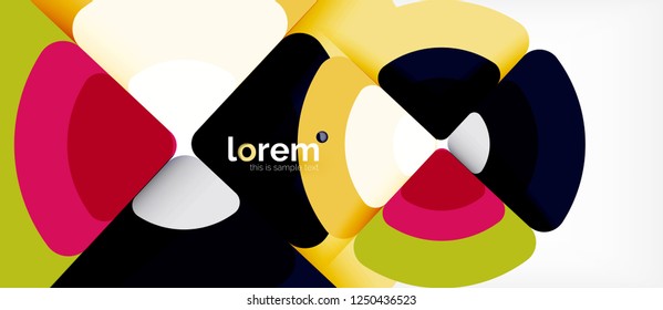 Circle abstract background. Trendy abstract layout template for business or technology presentation or web brochure cover, wallpaper. Vector illustration