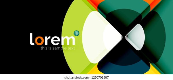 Circle abstract background. Trendy abstract layout template for business or technology presentation or web brochure cover, wallpaper. Vector illustration