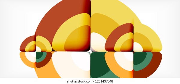 Circle abstract background. Trendy abstract layout template for business or technology presentation or web brochure cover, wallpaper. Vector illustration