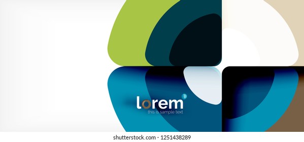 Circle abstract background. Trendy abstract layout template for business or technology presentation or web brochure cover, wallpaper. Vector illustration