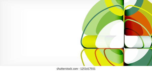 Recorrer el fondo abstracto del círculo. Plantilla de diseño abstracto de moda para presentación de negocios o tecnología o portada de folletos web, fondo de pantalla. Ilustración del vector