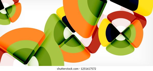 Circle abstract background. Trendy abstract layout template for business or technology presentation or web brochure cover, wallpaper. Vector illustration