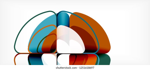 Circle abstract background. Trendy abstract layout template for business or technology presentation or web brochure cover, wallpaper. Vector illustration