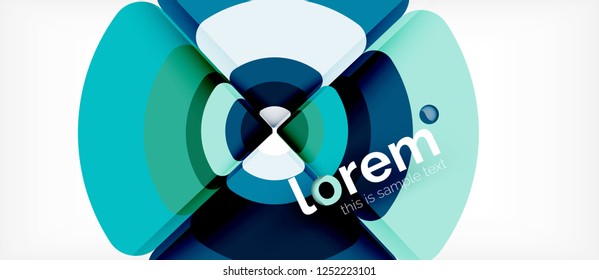 Circle abstract background. Trendy abstract layout template for business or technology presentation or web brochure cover, wallpaper. Vector illustration