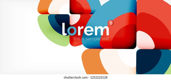 Recorrer el fondo abstracto del círculo. Plantilla de diseño abstracto de moda para presentación de negocios o tecnología o portada de folletos web, fondo de pantalla. Ilustración del vector