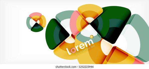 Circle abstract background. Trendy abstract layout template for business or technology presentation or web brochure cover, wallpaper. Vector illustration