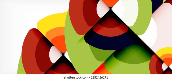 Circle abstract background. Trendy abstract layout template for business or technology presentation or web brochure cover, wallpaper. Vector illustration