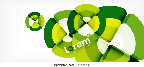 Circle abstract background. Trendy abstract layout template for business or technology presentation or web brochure cover, wallpaper. Vector illustration