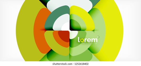 Circle abstract background. Trendy abstract layout template for business or technology presentation or web brochure cover, wallpaper. Vector illustration