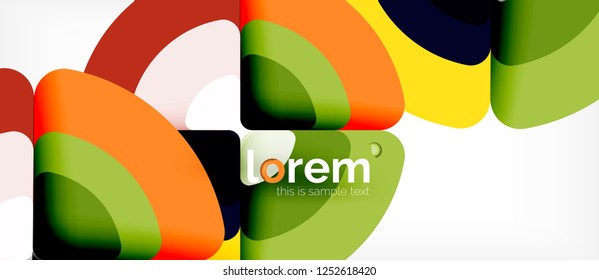 Circle abstract background. Trendy abstract layout template for business or technology presentation or web brochure cover, wallpaper. Vector illustration
