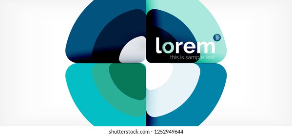 Circle abstract background. Trendy abstract layout template for business or technology presentation or web brochure cover, wallpaper. Vector illustration