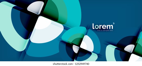 Circle abstract background. Trendy abstract layout template for business or technology presentation or web brochure cover, wallpaper. Vector illustration