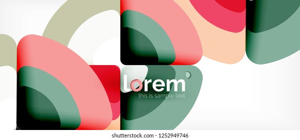 Recorrer el fondo abstracto del círculo. Plantilla de diseño abstracto de moda para presentación de negocios o tecnología o portada de folletos web, fondo de pantalla. Ilustración del vector