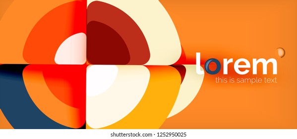 Circle abstract background. Trendy abstract layout template for business or technology presentation or web brochure cover, wallpaper. Vector illustration