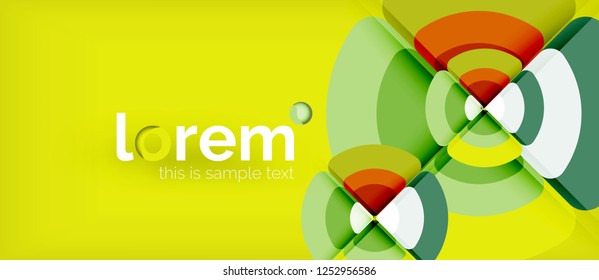 Circle abstract background. Trendy abstract layout template for business or technology presentation or web brochure cover, wallpaper. Vector illustration