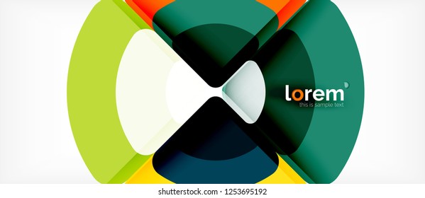 Circle abstract background. Trendy abstract layout template for business or technology presentation or web brochure cover, wallpaper. Vector illustration