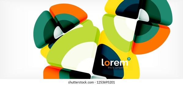 Circle abstract background. Trendy abstract layout template for business or technology presentation or web brochure cover, wallpaper. Vector illustration