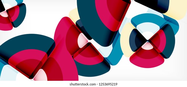 Circle abstract background. Trendy abstract layout template for business or technology presentation or web brochure cover, wallpaper. Vector illustration