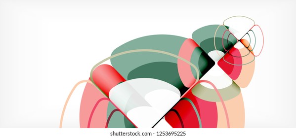Circle abstract background. Trendy abstract layout template for business or technology presentation or web brochure cover, wallpaper. Vector illustration