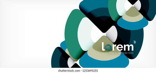 Circle abstract background. Trendy abstract layout template for business or technology presentation or web brochure cover, wallpaper. Vector illustration