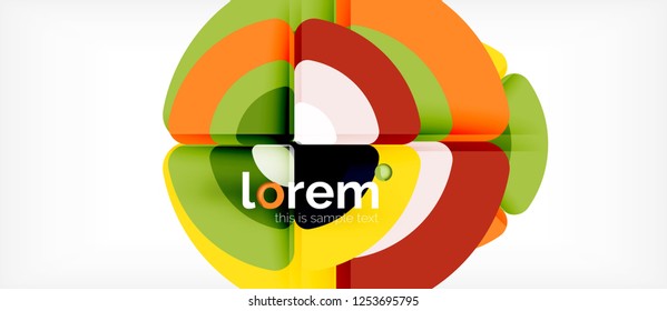Circle abstract background. Trendy abstract layout template for business or technology presentation or web brochure cover, wallpaper. Vector illustration