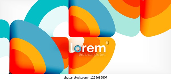 Circle abstract background. Trendy abstract layout template for business or technology presentation or web brochure cover, wallpaper. Vector illustration