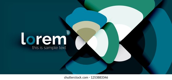 Circle abstract background. Trendy abstract layout template for business or technology presentation or web brochure cover, wallpaper. Vector illustration