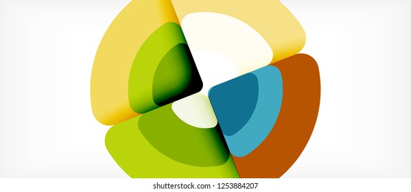Circle abstract background. Trendy abstract layout template for business or technology presentation or web brochure cover, wallpaper. Vector illustration