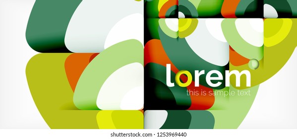 Circle abstract background. Trendy abstract layout template for business or technology presentation or web brochure cover, wallpaper. Vector illustration