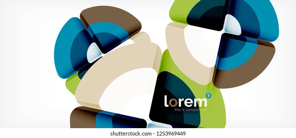Circle abstract background. Trendy abstract layout template for business or technology presentation or web brochure cover, wallpaper. Vector illustration