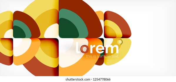 Circle abstract background. Trendy abstract layout template for business or technology presentation or web brochure cover, wallpaper. Vector illustration