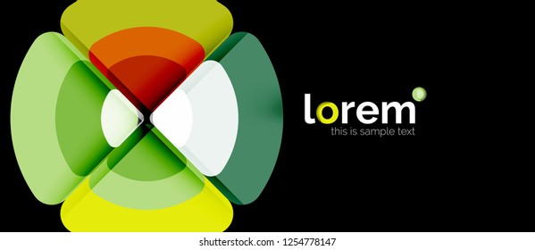 Circle abstract background. Trendy abstract layout template for business or technology presentation or web brochure cover, wallpaper. Vector illustration