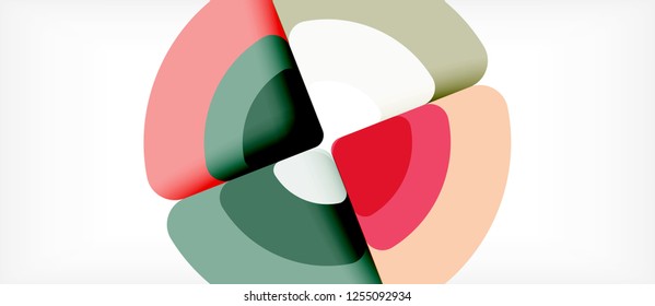 Circle abstract background. Trendy abstract layout template for business or technology presentation or web brochure cover, wallpaper. Vector illustration