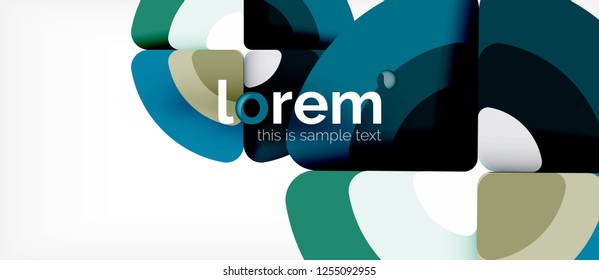 Circle abstract background. Trendy abstract layout template for business or technology presentation or web brochure cover, wallpaper. Vector illustration
