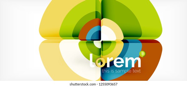 Circle abstract background. Trendy abstract layout template for business or technology presentation or web brochure cover, wallpaper. Vector illustration