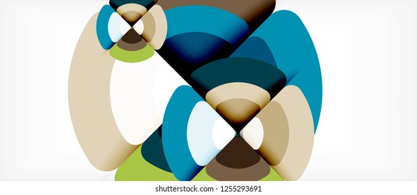 Circle abstract background. Trendy abstract layout template for business or technology presentation or web brochure cover, wallpaper. Vector illustration