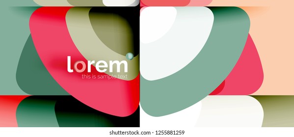 Circle abstract background. Trendy abstract layout template for business or technology presentation or web brochure cover, wallpaper. Vector illustration