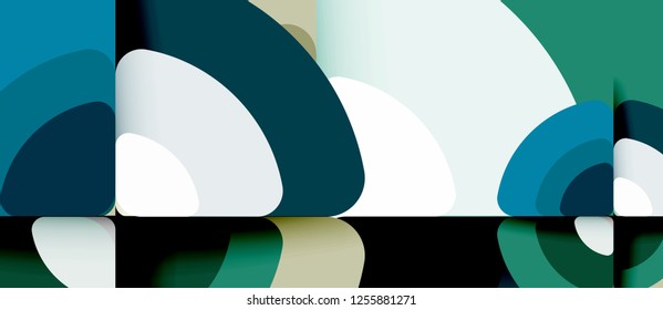 Circle abstract background. Trendy abstract layout template for business or technology presentation or web brochure cover, wallpaper. Vector illustration