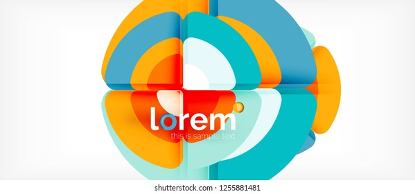 Circle abstrakter Hintergrund. Trendy abstrakte Layout-Vorlage für Geschäfts- oder Technologiepräsentation oder Web-Broschüre Titelbild, Bildschirmhintergrund. Vektorgrafik