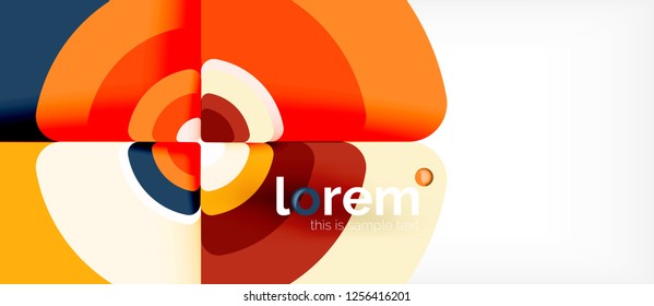 Circle abstract background. Trendy abstract layout template for business or technology presentation or web brochure cover, wallpaper. Vector illustration