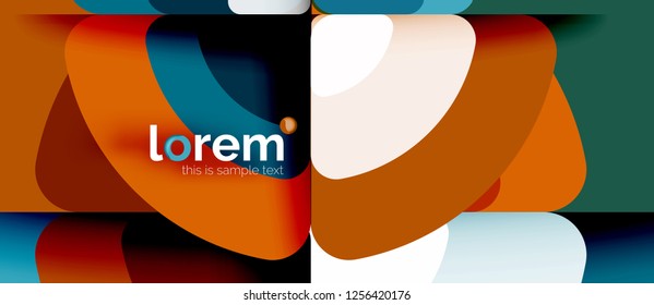 Circle abstract background. Trendy abstract layout template for business or technology presentation or web brochure cover, wallpaper. Vector illustration