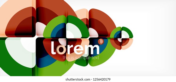 Circle abstract background. Trendy abstract layout template for business or technology presentation or web brochure cover, wallpaper. Vector illustration