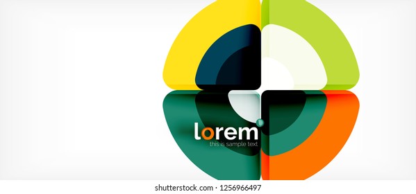Circle abstract background. Trendy abstract layout template for business or technology presentation or web brochure cover, wallpaper. Vector illustration