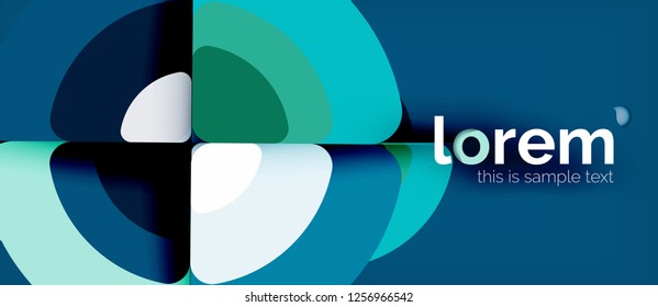 Circle abstract background. Trendy abstract layout template for business or technology presentation or web brochure cover, wallpaper. Vector illustration