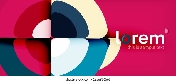 Circle abstract background. Trendy abstract layout template for business or technology presentation or web brochure cover, wallpaper. Vector illustration