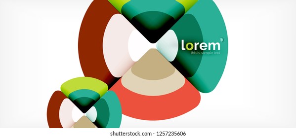 Circle abstract background. Trendy abstract layout template for business or technology presentation or web brochure cover, wallpaper. Vector illustration