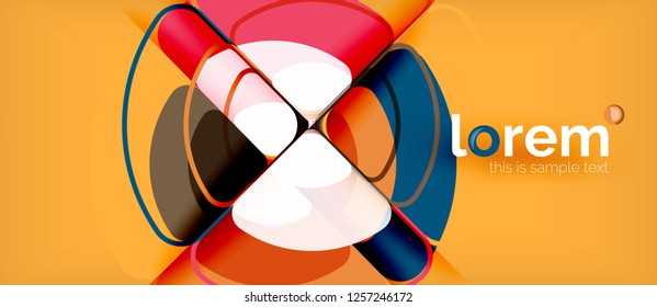 Circle abstrakter Hintergrund. Trendy abstrakte Layout-Vorlage für Geschäfts- oder Technologiepräsentation oder Web-Broschüre Titelbild, Bildschirmhintergrund. Vektorgrafik